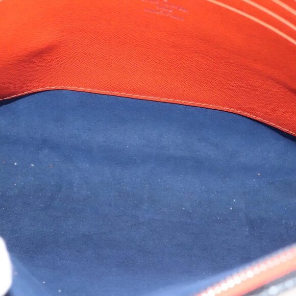 LOUIS VUITTON Epi Pochette Voyage Clutch Bag Blue M62912 LV Auth 120320 - Picture 13 of 16